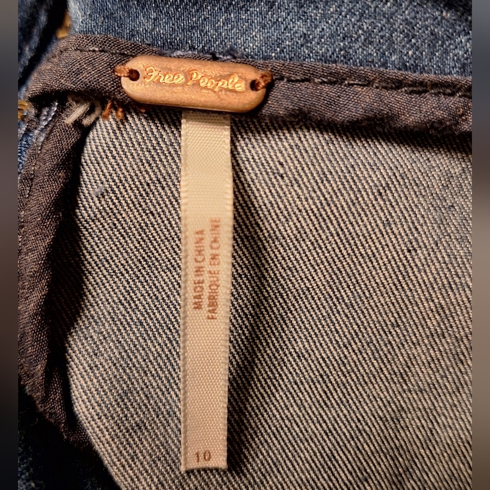 Free People Modern Femme Denim Mini Pencil Skirt - Picture 6 of 7